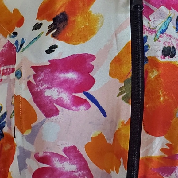 NYDJ Womens Floral Print Bomber - Picture 8 of 8